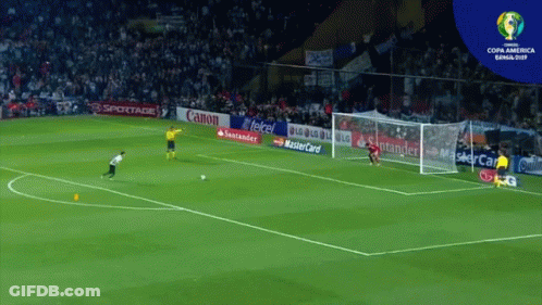 Soccer Game In Front Of Canon Banner GIF