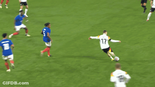 Soccer Game In Front Of Continental Advertisement GIF