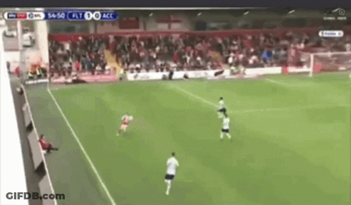Soccer Game In Front Of Crowd GIF
