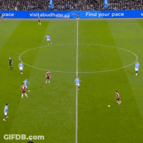 Soccer Game In Front Of Crowd Score 1-1 GIF