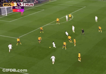 Soccer Game In Front Of Empowering Football Banner GIF