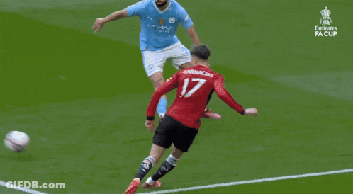 Soccer Game In Front Of England Sign GIF