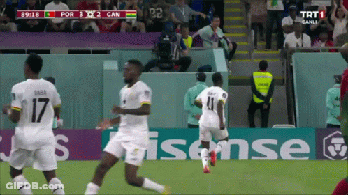 Soccer Game In Front Of Hisense Banner GIF