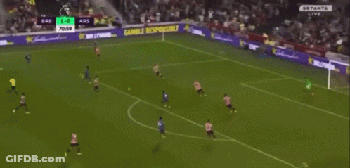 Soccer Game In Front Of Hollywood Advertisement GIF