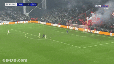 Soccer Game In Front Of Large Crowd GIF