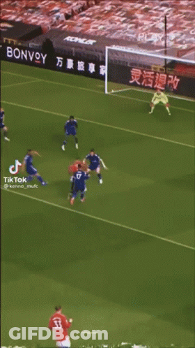 Soccer Game In Front Of Marriott Banner GIF
