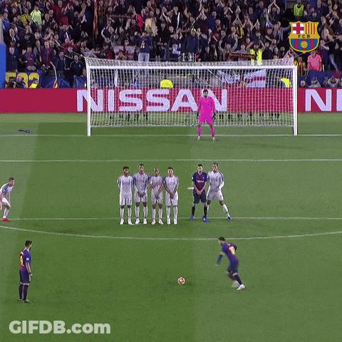 Soccer Game In Front Of Nissan Sign GIF
