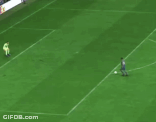 Soccer Game In Front Of Pepsi Ad GIF