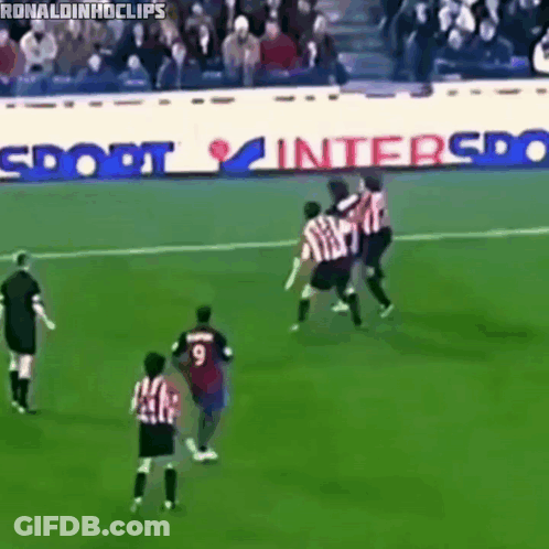 Soccer Game In Front Of Sport Interspo Advertisement GIF