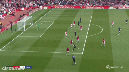 Soccer Game In Front Of Sportsbet Banner GIF