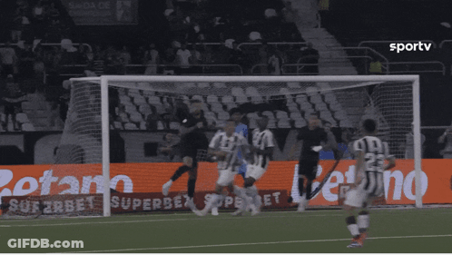 Soccer Game In Front Of Sportv Ad GIF