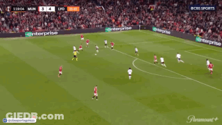 Soccer Game In Front Of Swissquote Banner GIF