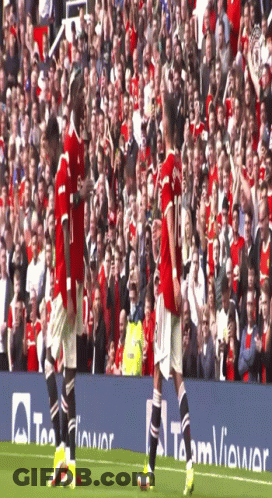 Soccer Game In Front Of TeamViewer Banner GIF