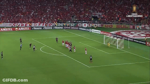 Soccer Game In Qatar Airways Stadium GIF