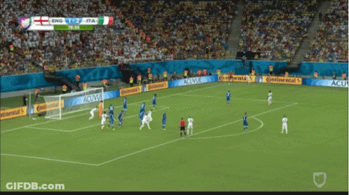 Soccer Game In Stadium GIF