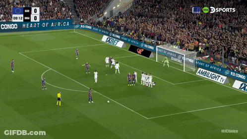 Soccer Game In Stadium Sponsored By Congo GIF