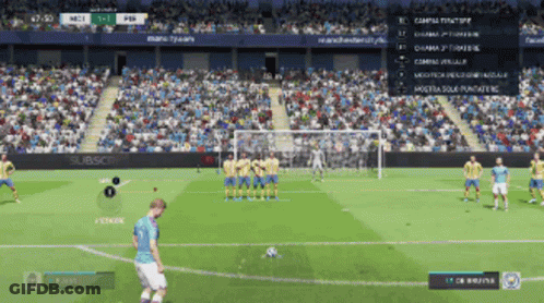 Soccer Game In Stadium Sponsored By Subscribers GIF