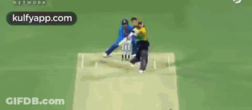 Soccer Game In Stadium With Blurred Background GIF