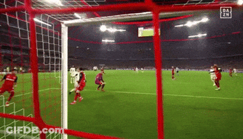 Soccer Game In Stadium With Dazn Logo GIF