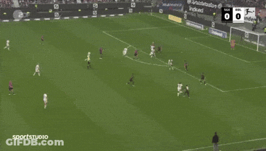 Soccer Game In Stadium With Indeed Ads GIF