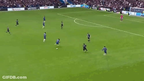 Soccer Game In Stadium With Nike Ad GIF