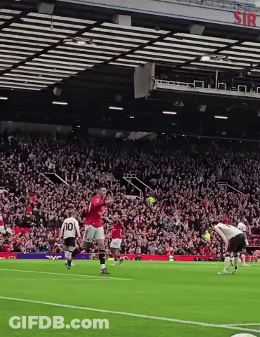 Soccer Game In Stadium With Sir On Roof GIF