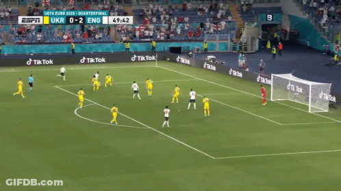 Soccer Game In Stadium With TikTok Ads GIF