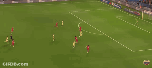 Soccer Game In Stadium With Turkcell Togg Ulker Ads GIF
