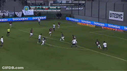 Soccer Game In Stadium With UtedyC Advertisements GIF