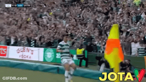 Soccer Game Jota Text GIF