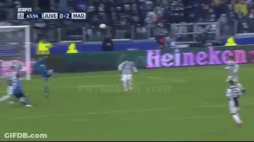 Soccer Game Juventus Vs Madrid GIF