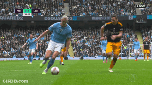 Soccer Game MCI Vs LEE GIF