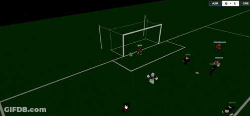 Soccer Game On Computer Score 0-0 GIF