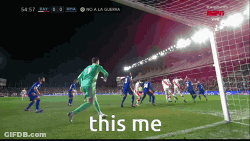 Soccer Game On ESPN Goalie Number 1 GIF