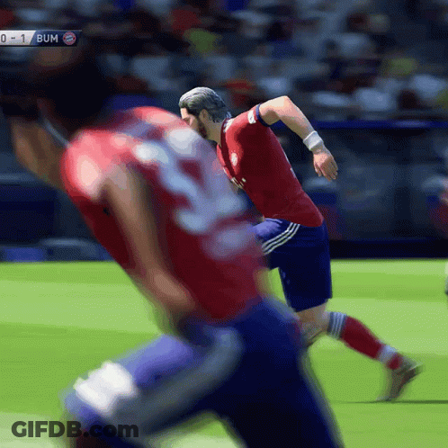 Soccer Game On FC Bayern TV GIF