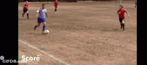 Soccer Game On Field Saying Score GIF