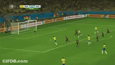 Soccer Game On Field With Continental Advertisements GIF