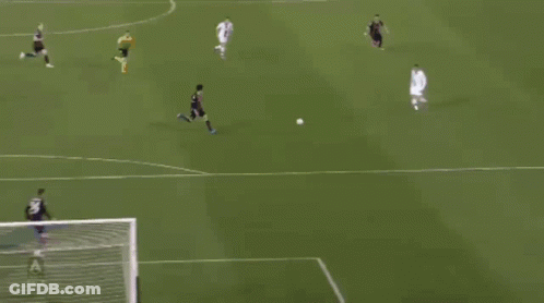 Soccer Game On Field With Letter A GIF