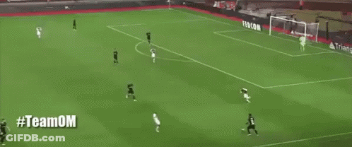 Soccer Game On Field With Obizza And Nike Ads GIF