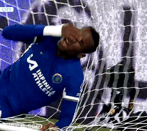 Soccer Game On Field With Rocky Advertisements GIF