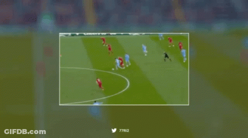 Soccer Game On Screen With Twitter Hashtag 77812 GIF