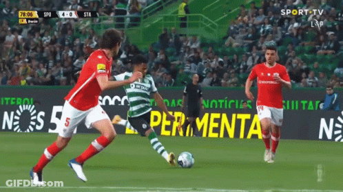 Soccer Game On Sports TV Screen GIF