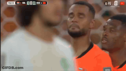 Soccer Game On TV Screen GIF