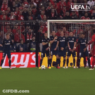 Soccer Game On UEFA TV GIF