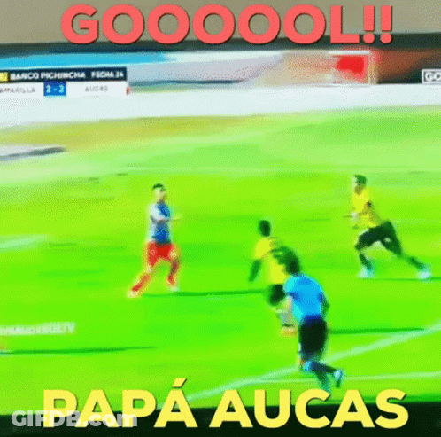 Soccer Game Papa Aucas GIF