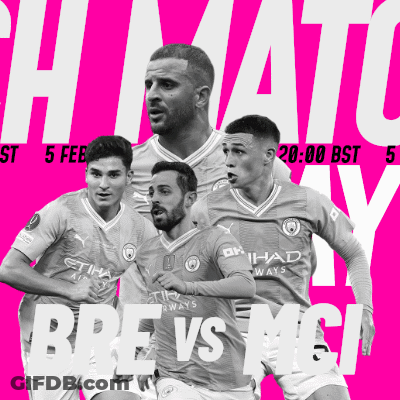Soccer Game Poster City Vs MCL GIF