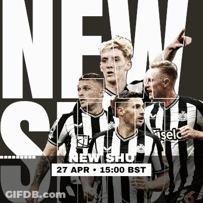 Soccer Game Poster Saying New Shull GIF