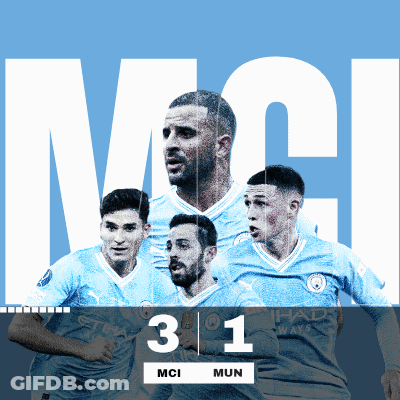Soccer Game Poster With Numbers 3 And 1 GIF