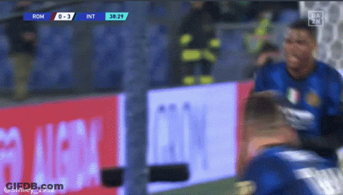 Soccer Game Rom Vs Int Score 0-3 GIF
