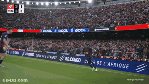 Soccer Game Score 1-0 GIF